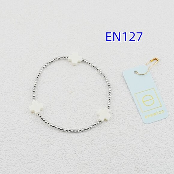 Enewton Gold Bead Cross Bracelet